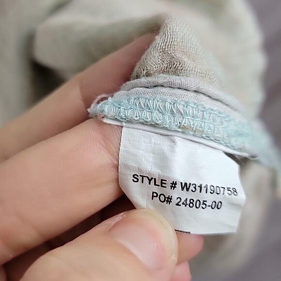 prAna Mint Plaid Button Front Buenos Dias T-Shirt Knee Length Dress Size Small - Picture 10 of 14